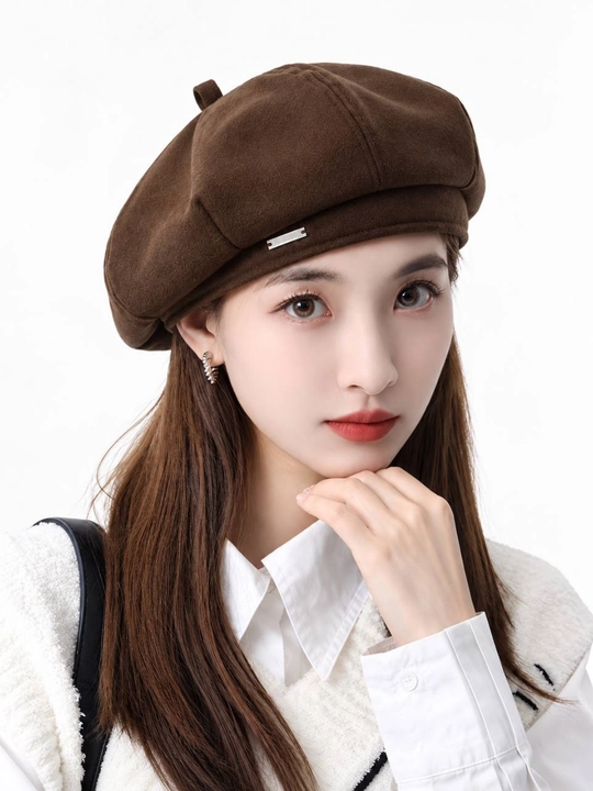 Ayollar uchun beret beretka shlyapa, bahorgi kuzgi va qishki zamonaviy bosh kiyim