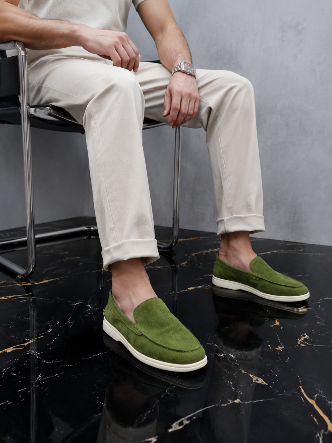 Мужские лоферы Loro Piana на лето и осень, 7 цветов, размеры 40–44