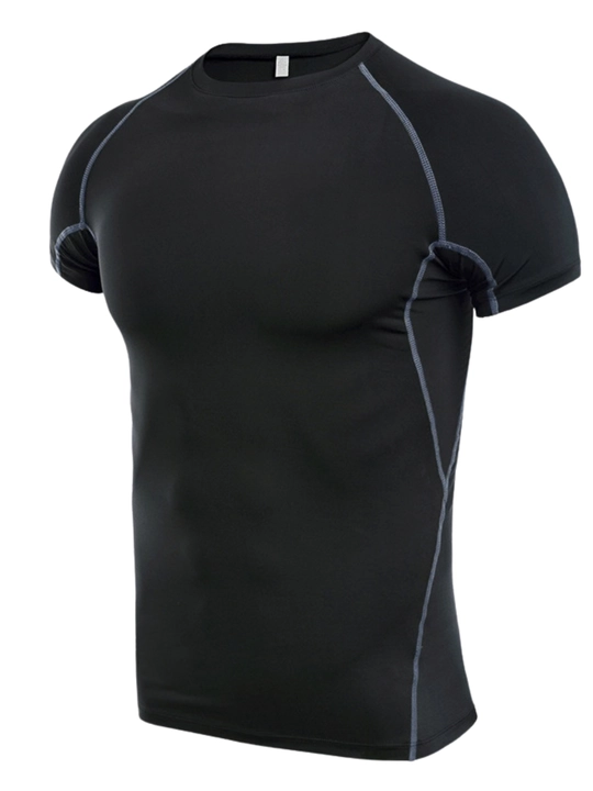 Рашгард мужской больших размеров 5XL–7XL, быстросохнущий, для фитнеса и тренировок - 