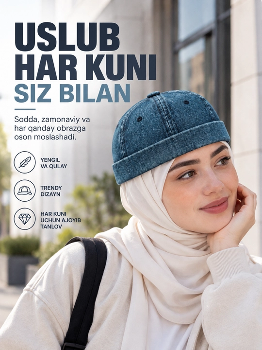 Doker shapka, Docker unisex, Bahor-yoz mavsumiga