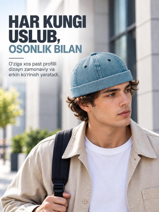 Doker shapka, Docker unisex, Bahor-yoz mavsumiga