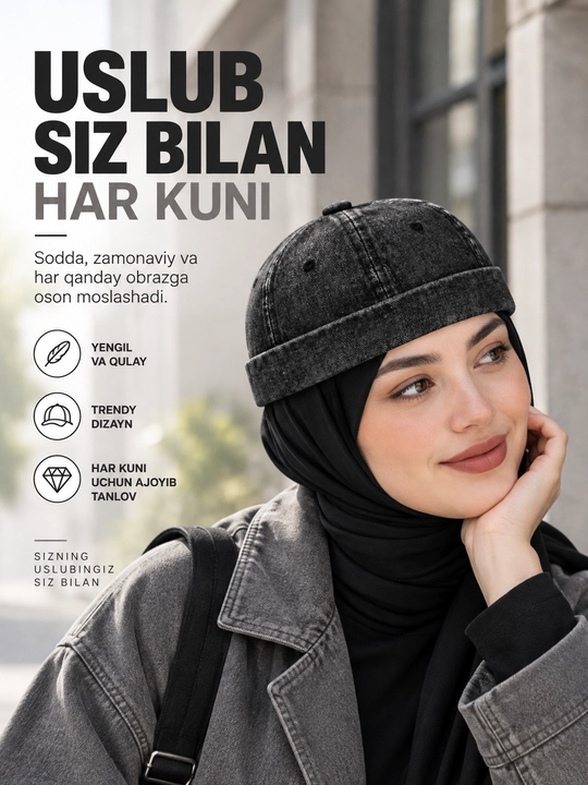 Doker shapka, Docker unisex, Bahor-yoz mavsumiga