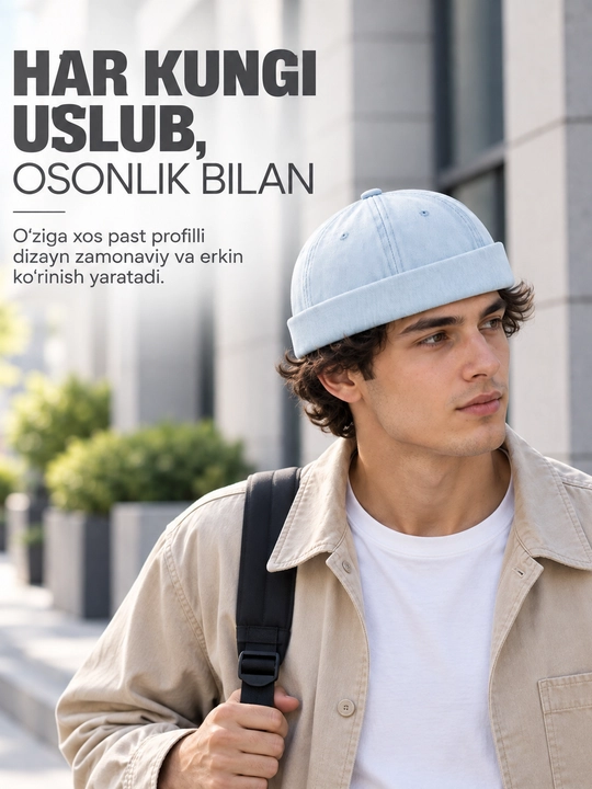Doker shapka, Docker unisex, Bahor-yoz mavsumiga
