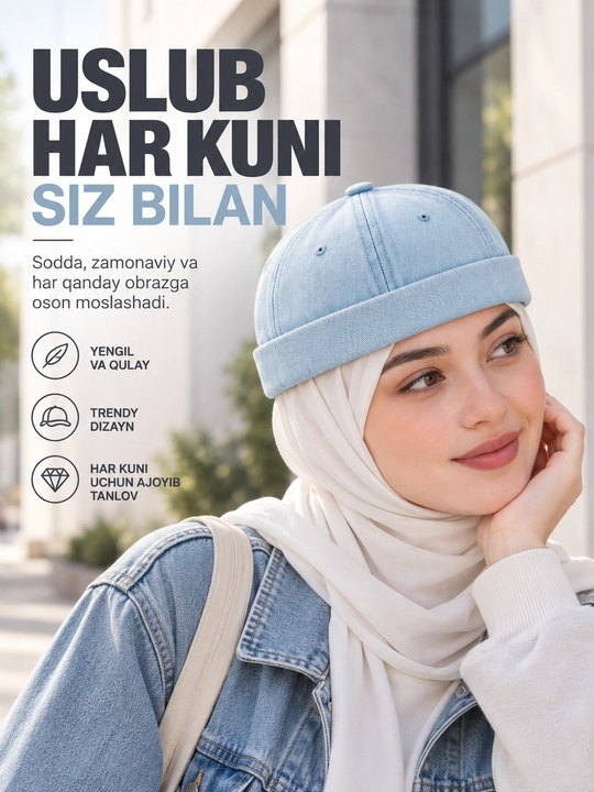 Doker shapka, Docker unisex, Bahor-yoz mavsumiga
