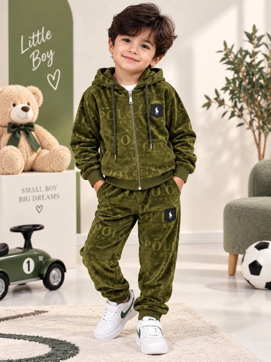 Спортивный костюм для мальчика, 2-5 лет, велюр, мягкий, удобный комплект на каждый день и дома - 