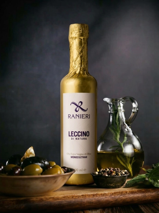 Ranieri Leccino di Natura Extra Virgin zaytun yog‘i, birinchi sovuq siqish, Italiya, 500 ml