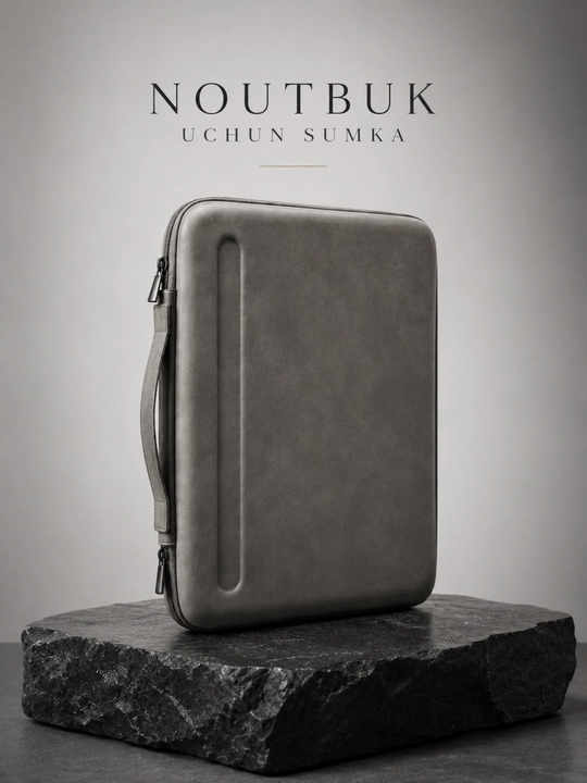 Noutbuk va MacBook uchun 13–14 va 14-15,6 dyumli qattiq korpusli himoya sumka - 