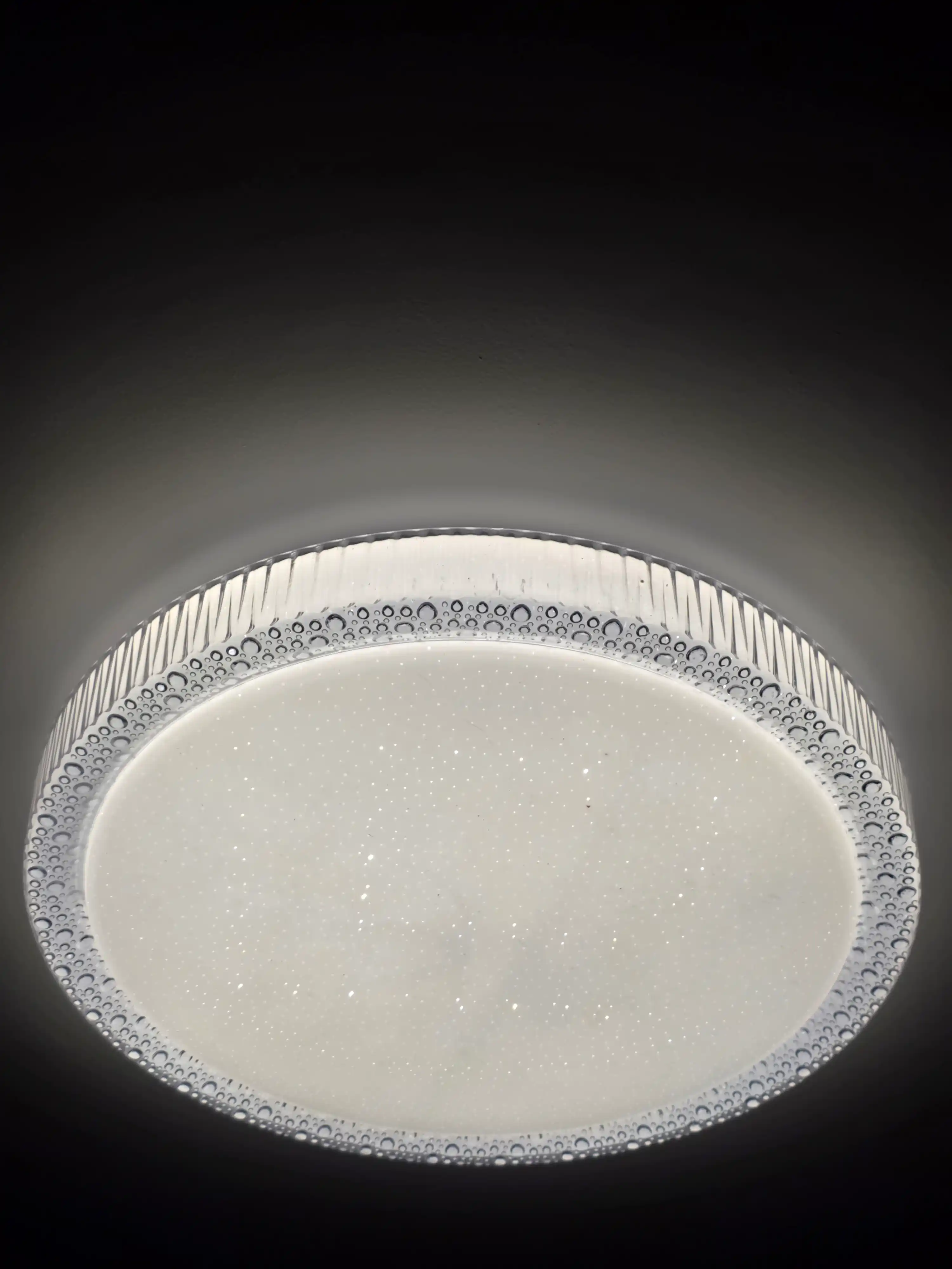 Shift LED lyustra 50 sm 96 Vt, 3 xil yorug‘lik rejimi, 25 m² gacha yoruqlik oson ornatish