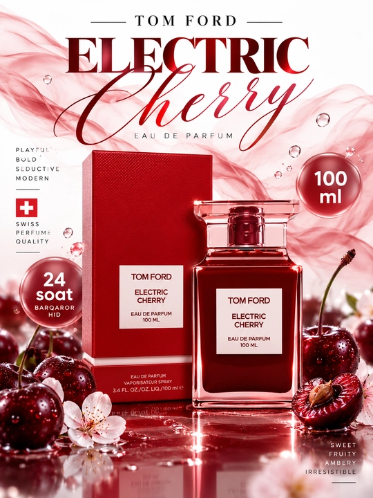 Tom Ford Electric Cherry parfyumlangan suvi, 100 ml - 