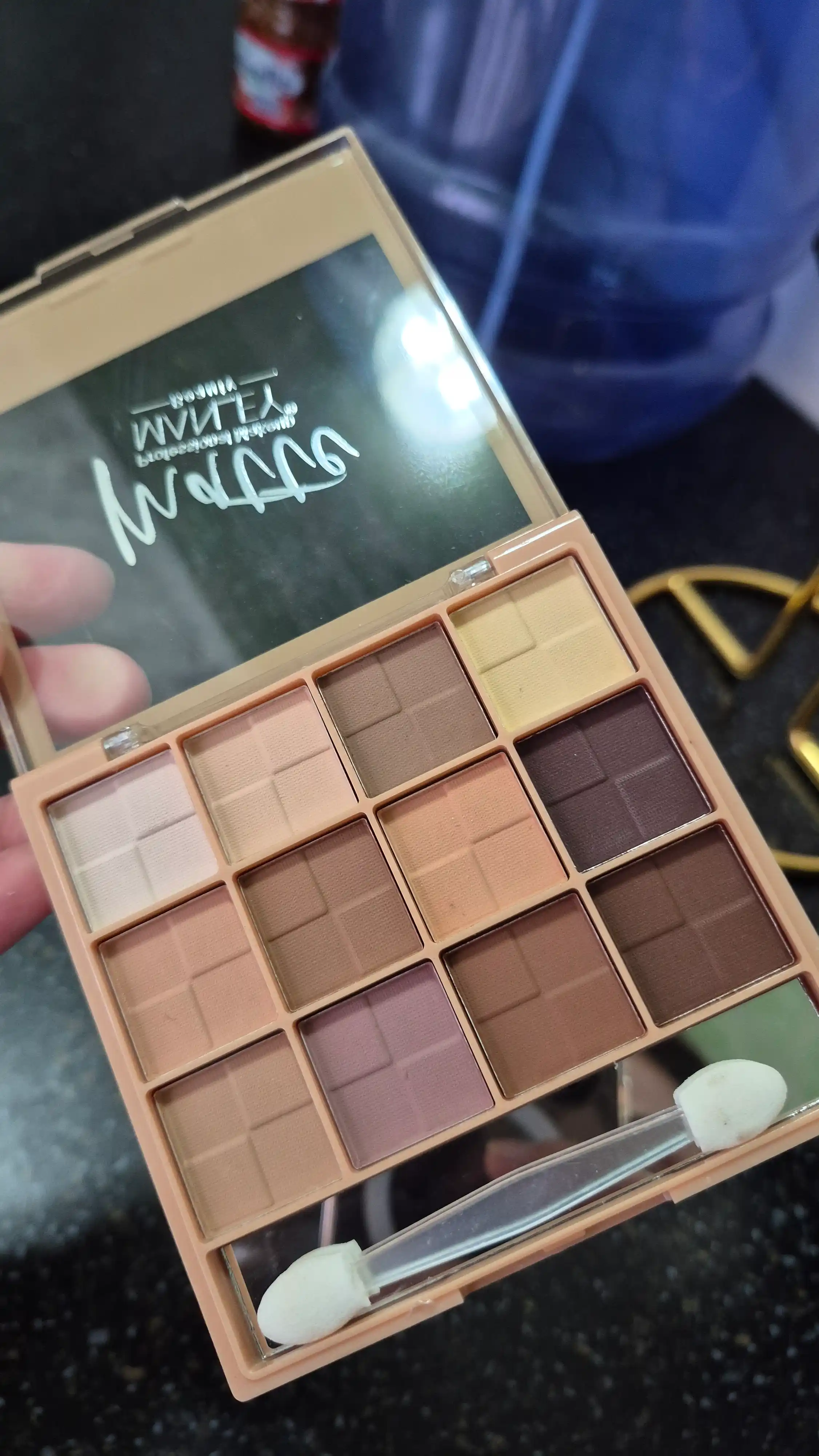 Палитра матовых теней для век, MATTE PROFESSIONAL тени для кожи вокруг глаз, из 10 цветов