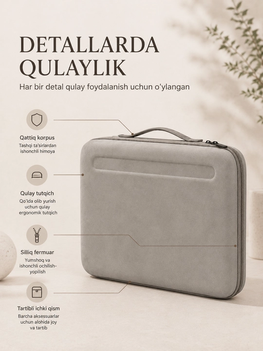 Прочная сумка с жёстким корпусом для ноутбука и MacBook 13–14 и 14-15,6 дюймов