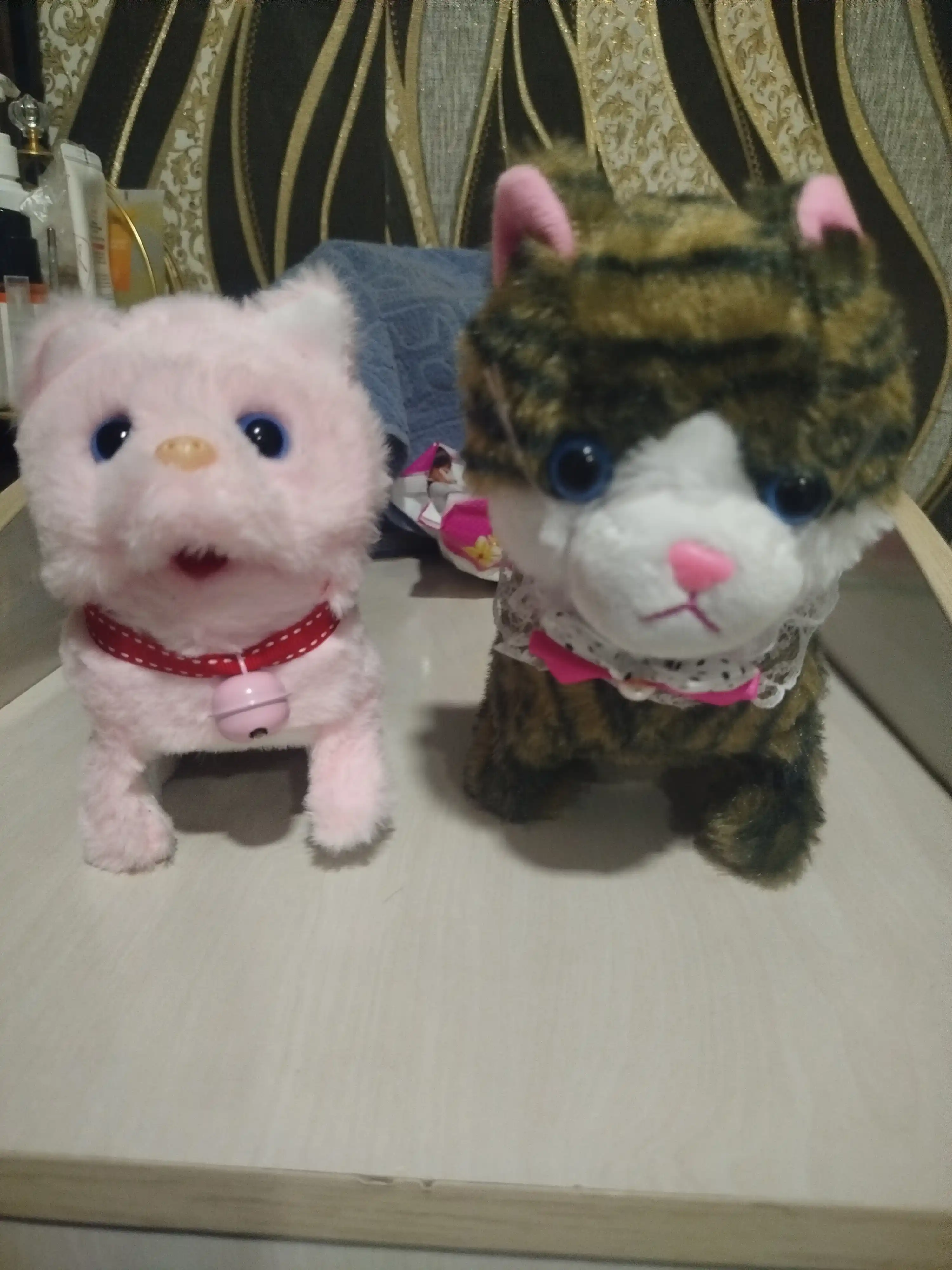 Котенок игрушка интерактивная, кошка робот, собачка робот, умный кот ходит, мяукает, лает