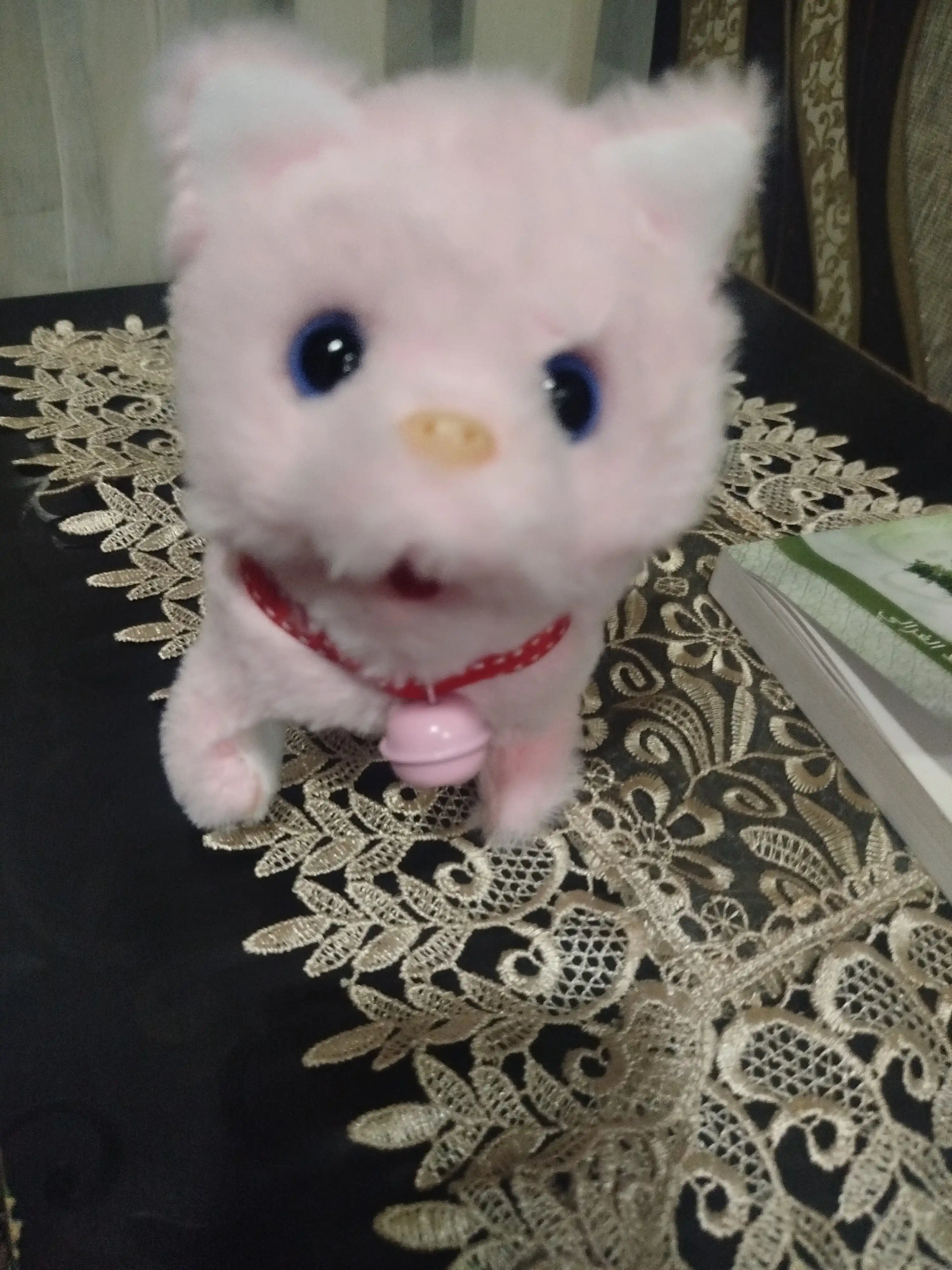 Котенок игрушка интерактивная, кошка робот, собачка робот, умный кот ходит, мяукает, лает
