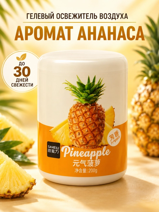 Гелевый освежитель воздуха Sameili для дома, офиса и авто, 200 г - 