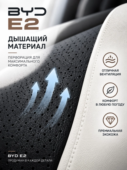 BYD E2 uchun avtomobil o‘rindiq chexollari, to‘liq to‘plam, qora-oq