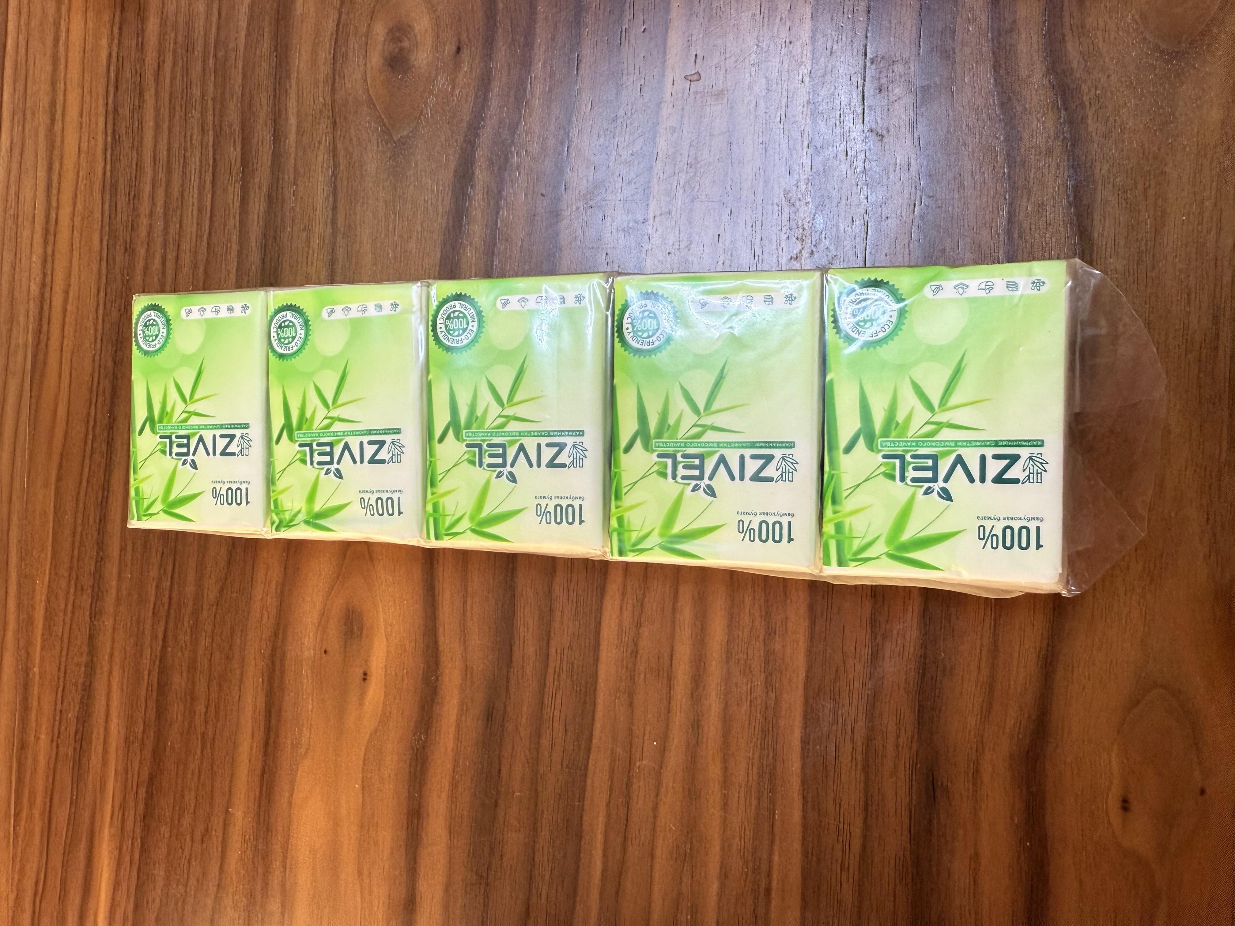 Карманные салфетки ZIVEL, 10 пачек по 10шт