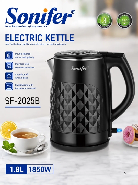 Электрический чайник Sonifer SF-2025C 1,8 л 1850 Вт