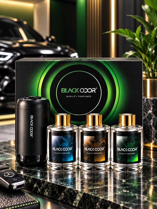 Аромадиффузор  BLACK ODOR, подарочный набор, увлажнител для автомобиля