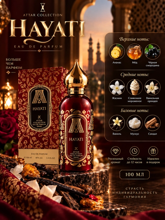 Erkaklar va ayollar uchun Hayati Attar Collection atir unsex duxi parfum va ajoyib sovga