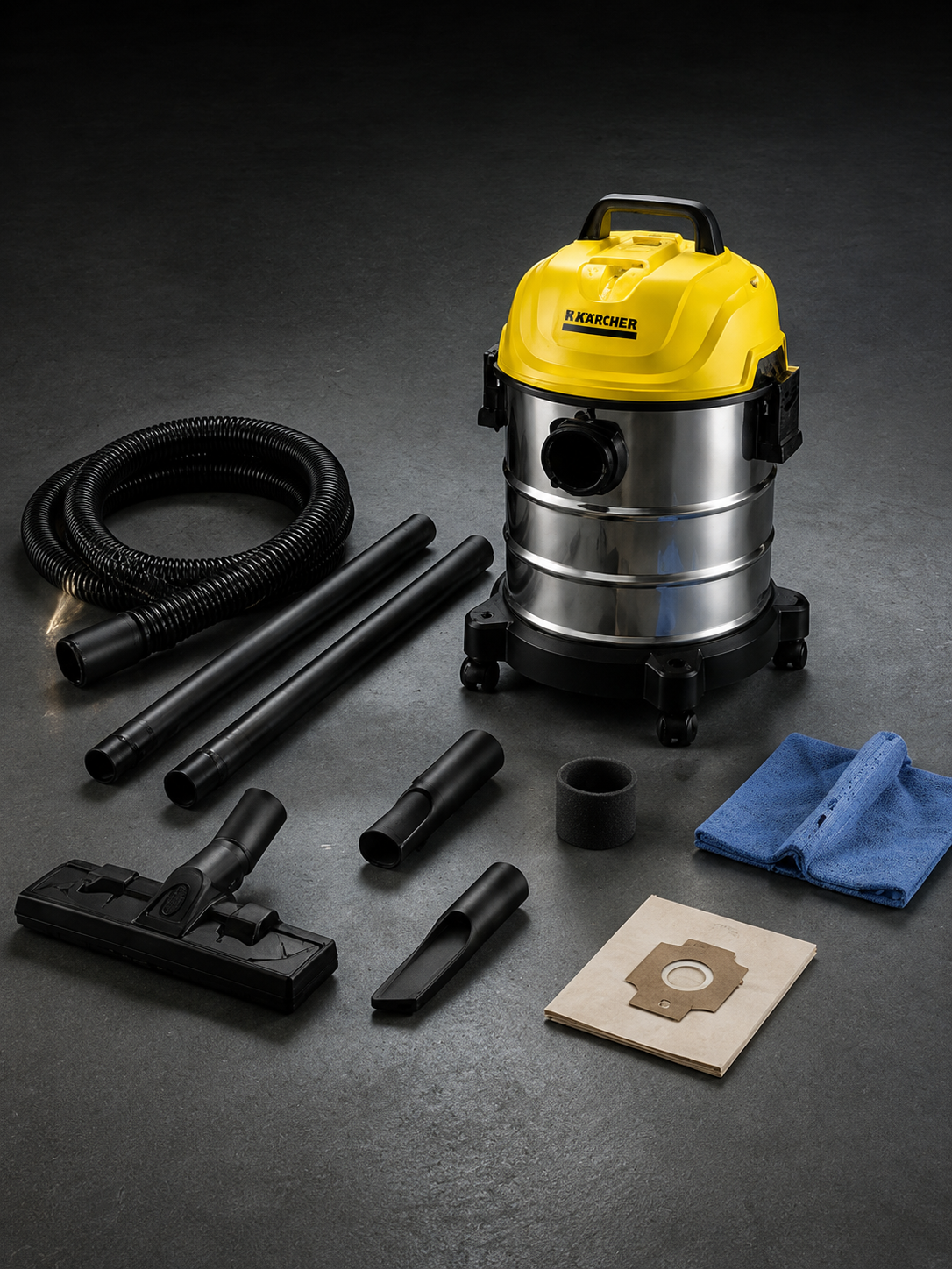 Универсальный пылесос Karcher WD1S Classic, с баком 18 л