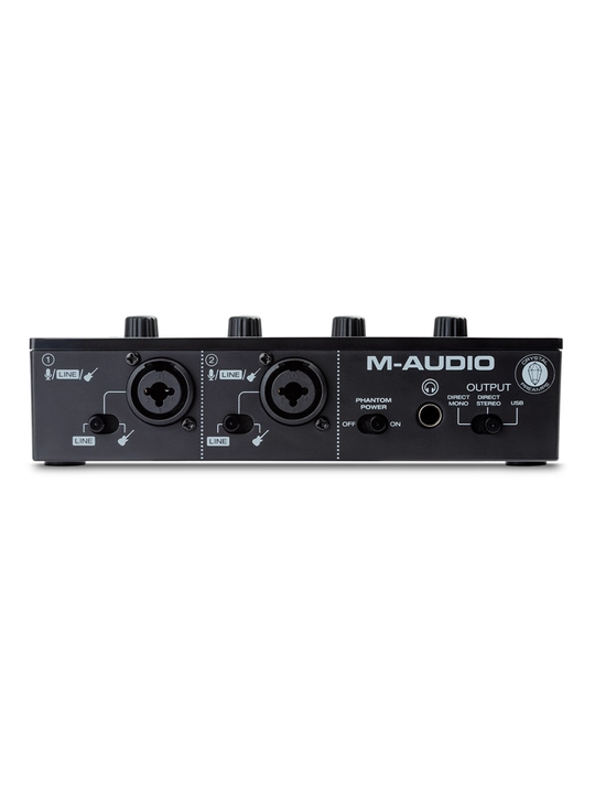M-Audio M-Track Duo аудиоинтерфейс USB, с 2 микрофонными предусилителями