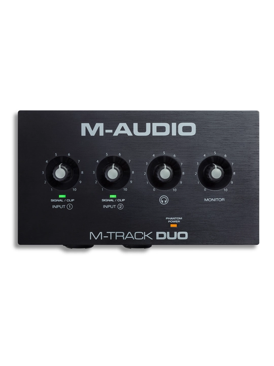 M-Audio M-Track Duo аудиоинтерфейс USB, с 2 микрофонными предусилителями - 