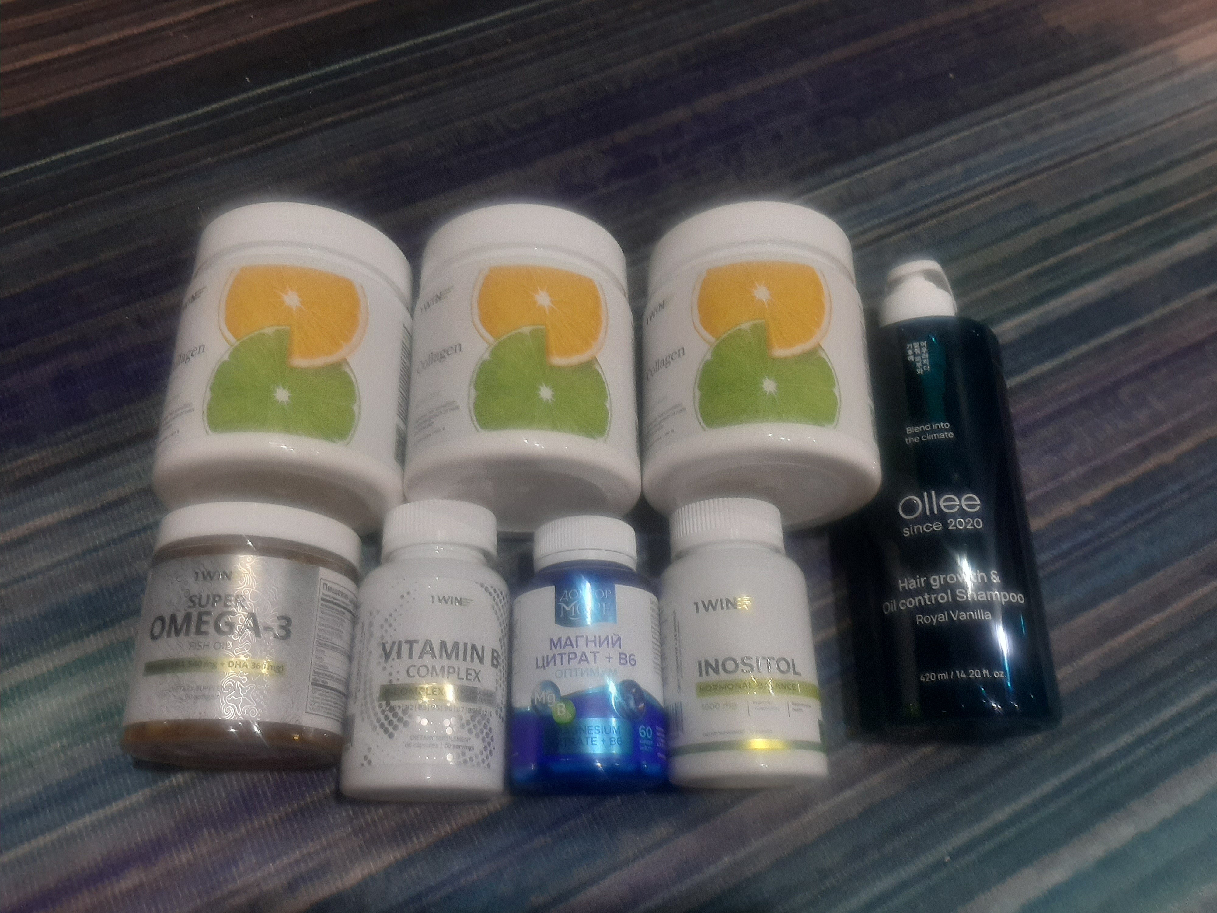 Myo-Inositol 1WIN, 1000 mg, B vitaminlari, energiya, asab tizimi, teri va sochlar uchun