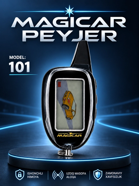 Magicar avtomobil signalizatsiyasi uchun peyjer - ekranli brelok, 101, 903 905 906 modellari - 