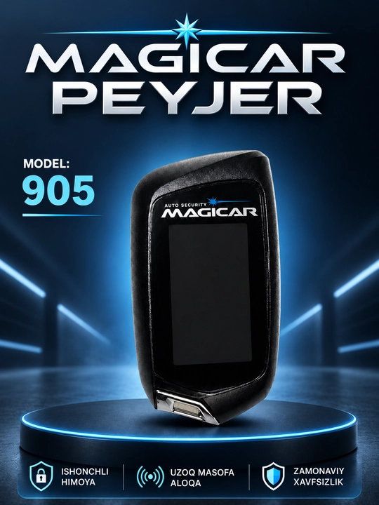 Magicar avtomobil signalizatsiyasi uchun peyjer - ekranli brelok, 101, 903 905 906 modellari - 