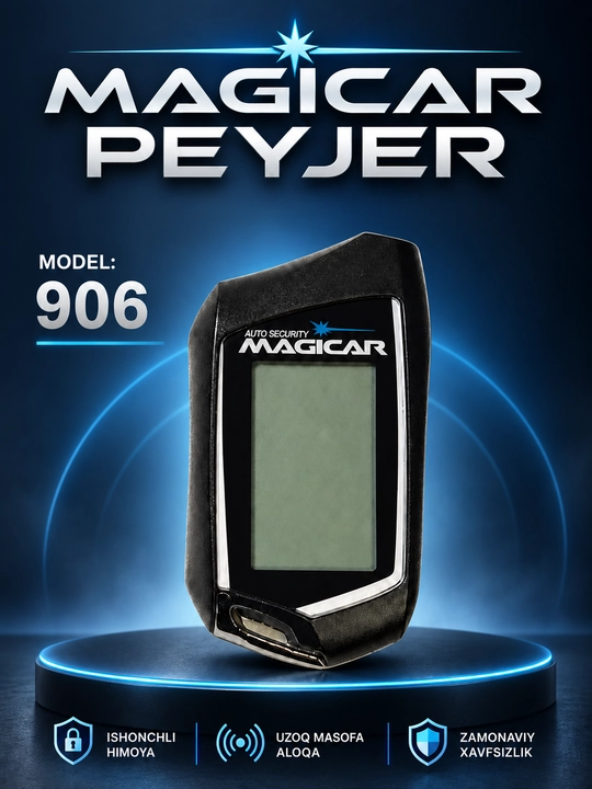 Magicar avtomobil signalizatsiyasi uchun peyjer - ekranli brelok, 101, 903 905 906 modellari - 
