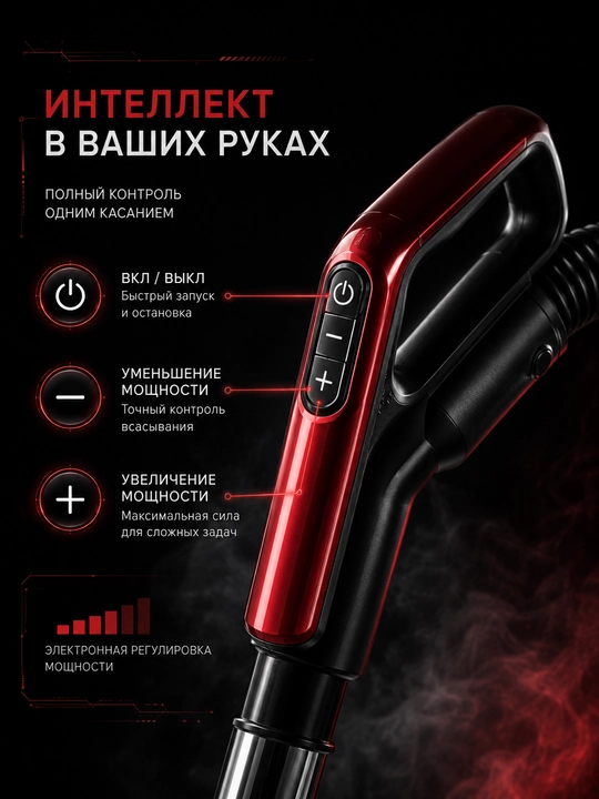 Супермощный пылесос Samsung PowerPro 3600W ручное управление