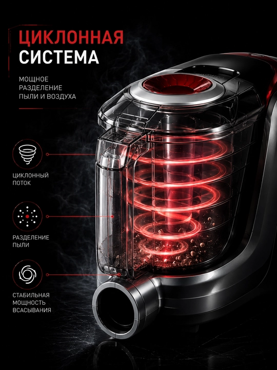 Супермощный пылесос Samsung PowerPro 3600W ручное управление