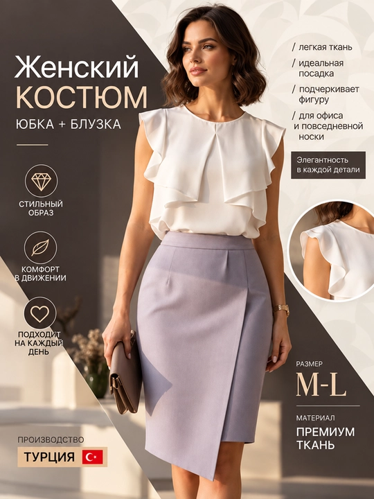 Ayollar to‘plami, ikki qismli kostyum - 