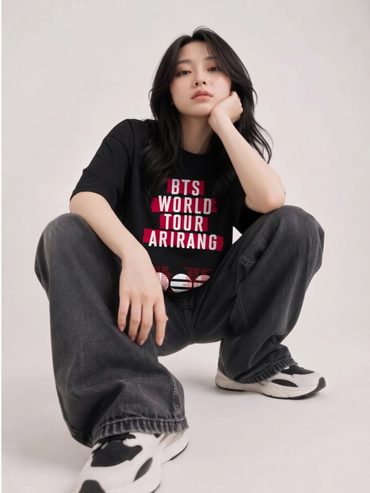 Футболка BTS ARIRANG by ARTYOM CHOI, оверсайз, унисекс, K-UP