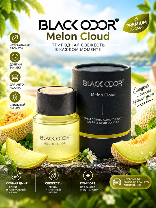 Ароматизатор для автомобиля, дома и офиса BLACK ODOR, 50 мл - 