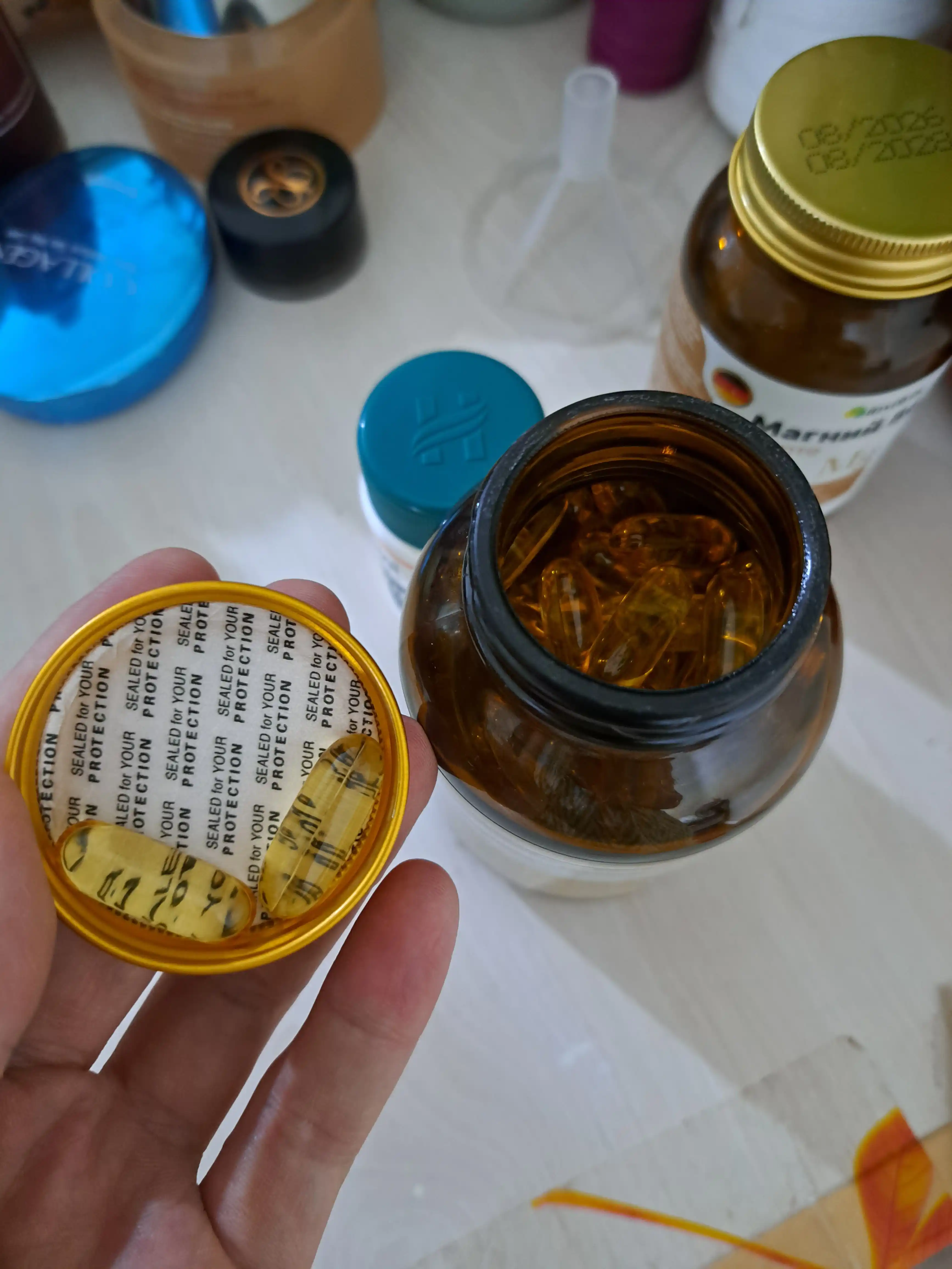Omega 3 Рыбий жир 1000 mg для улучшения зрения, памяти и внимания, 100 капсул