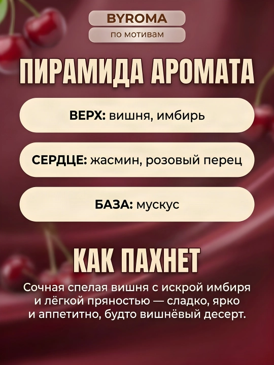 Electric Cherry uslubidagi unisex atir, chidamli atir, parfyumeriya suvi 10-50-100 ml