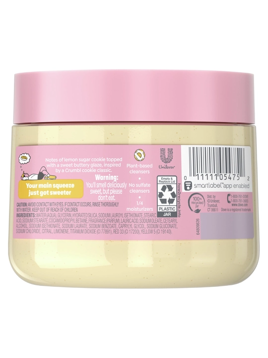 Скраб для теля Dove Body Scrub Gommage Corps/Dove Crumbl Lemon Glaze