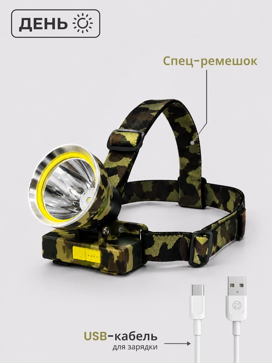 LED peshona chiroqlari - ish, baliq ovlash, turizm va faol dam olish uchun mo‘ljallangan