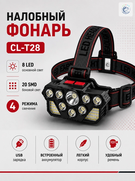 Налобный фонарьи LED — для работы, рыбалки, туризма и активного отдыха - 