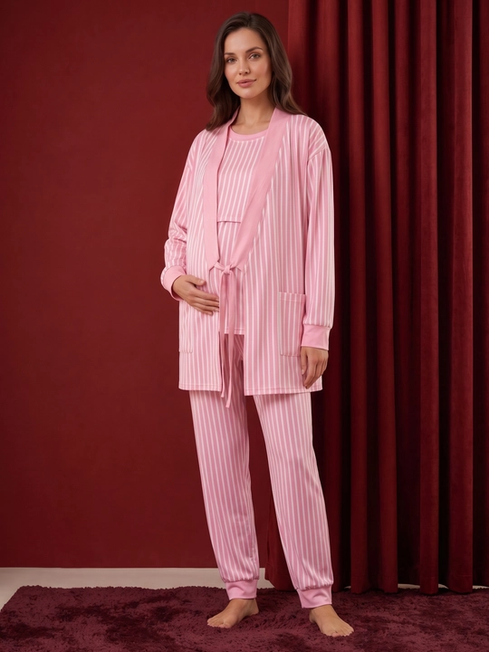 Пижама для беременных, пижама для кормящих мам, халат, туника, штаны