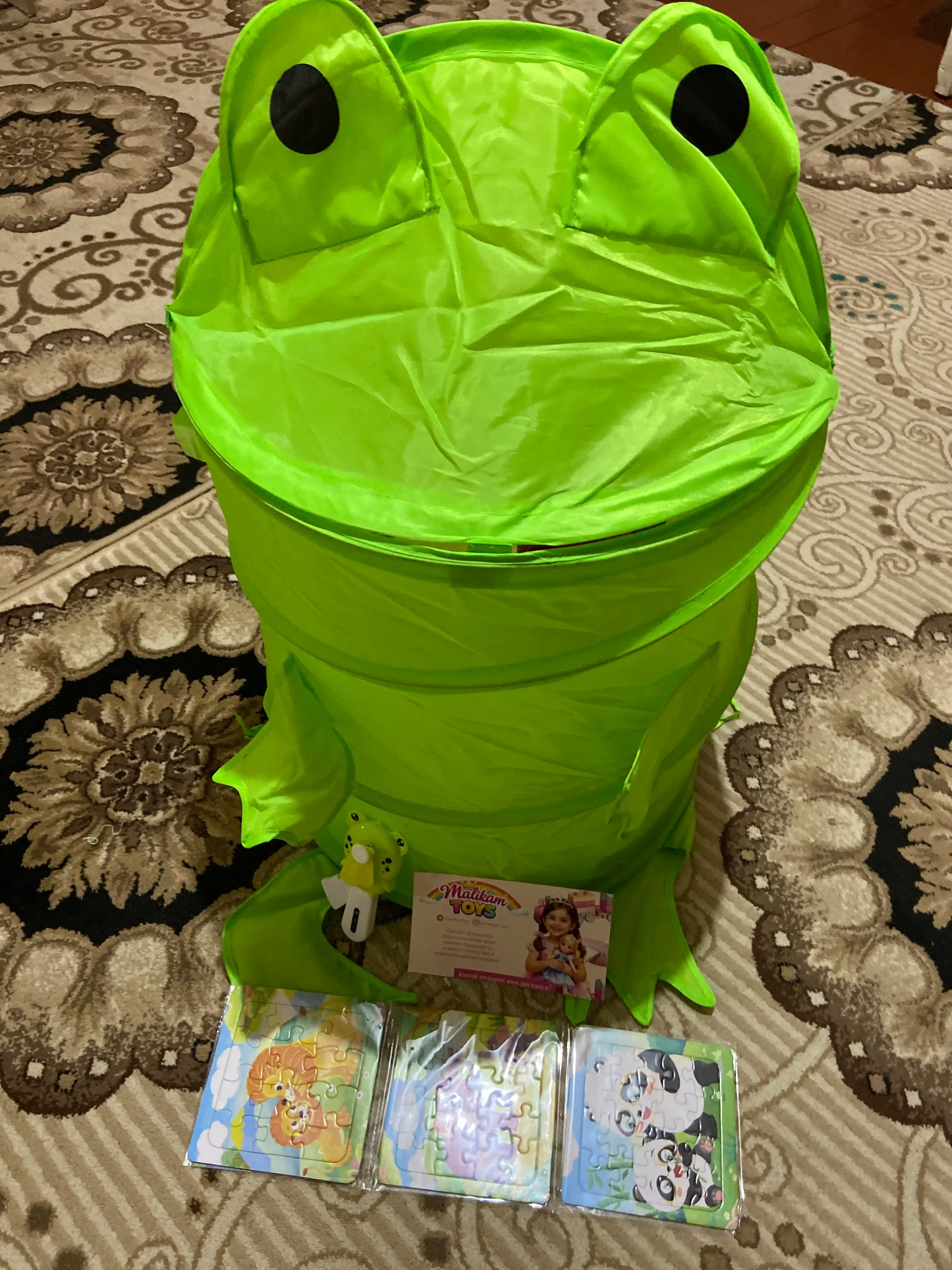 Корзина для игрушек детская с животным дизайном, складная большая