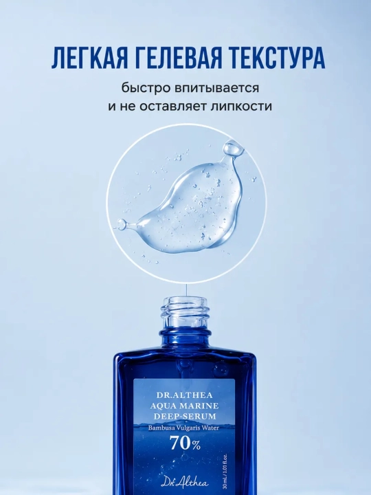 Dr.Althea Aqua Marine Deep Serum - yuz uchun namlantiruvchi zardob, 30 ml - 