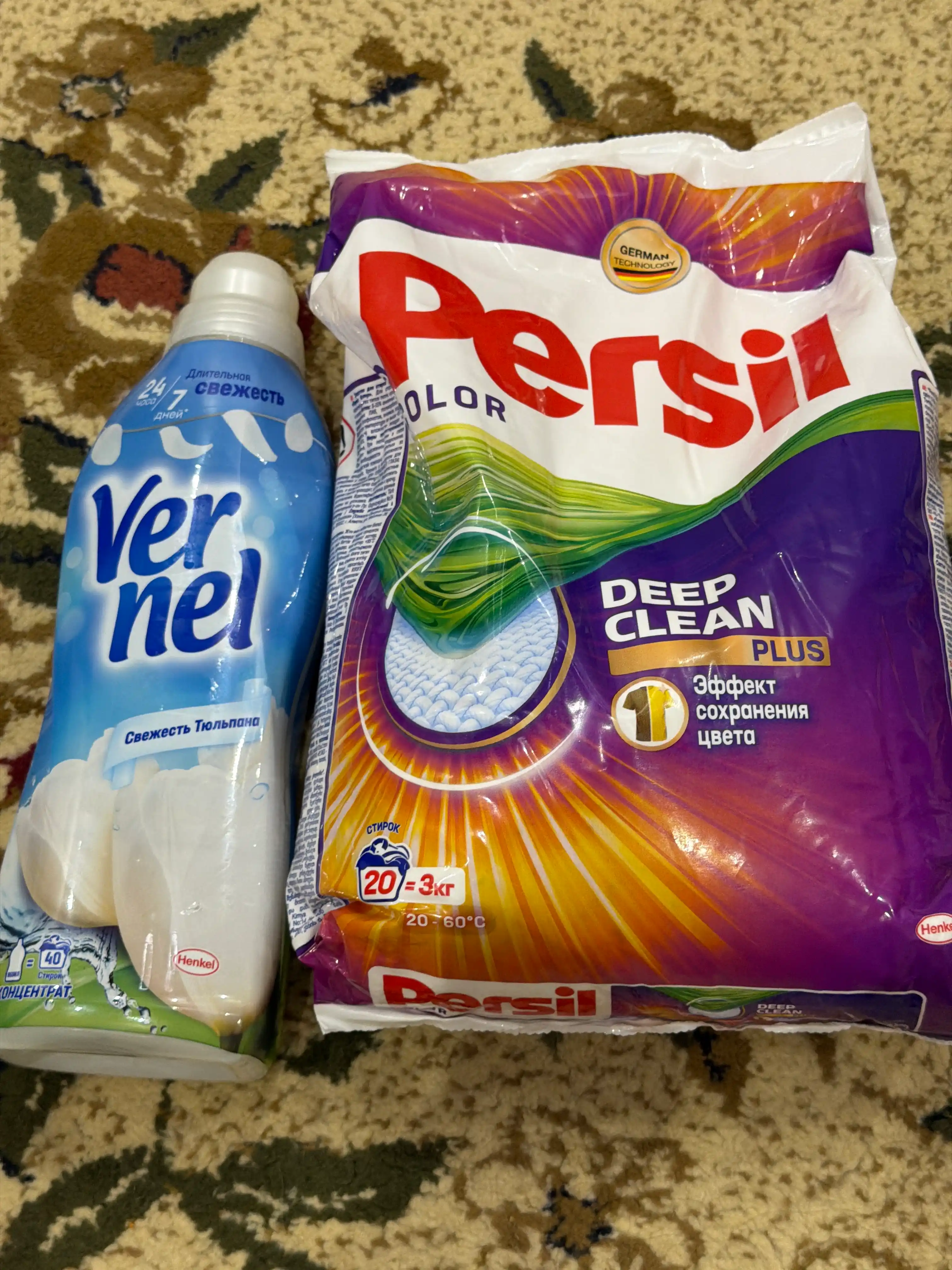 Rangli uchun Persil (3 kg) + Vernel Lola yangiligi (960 ml)