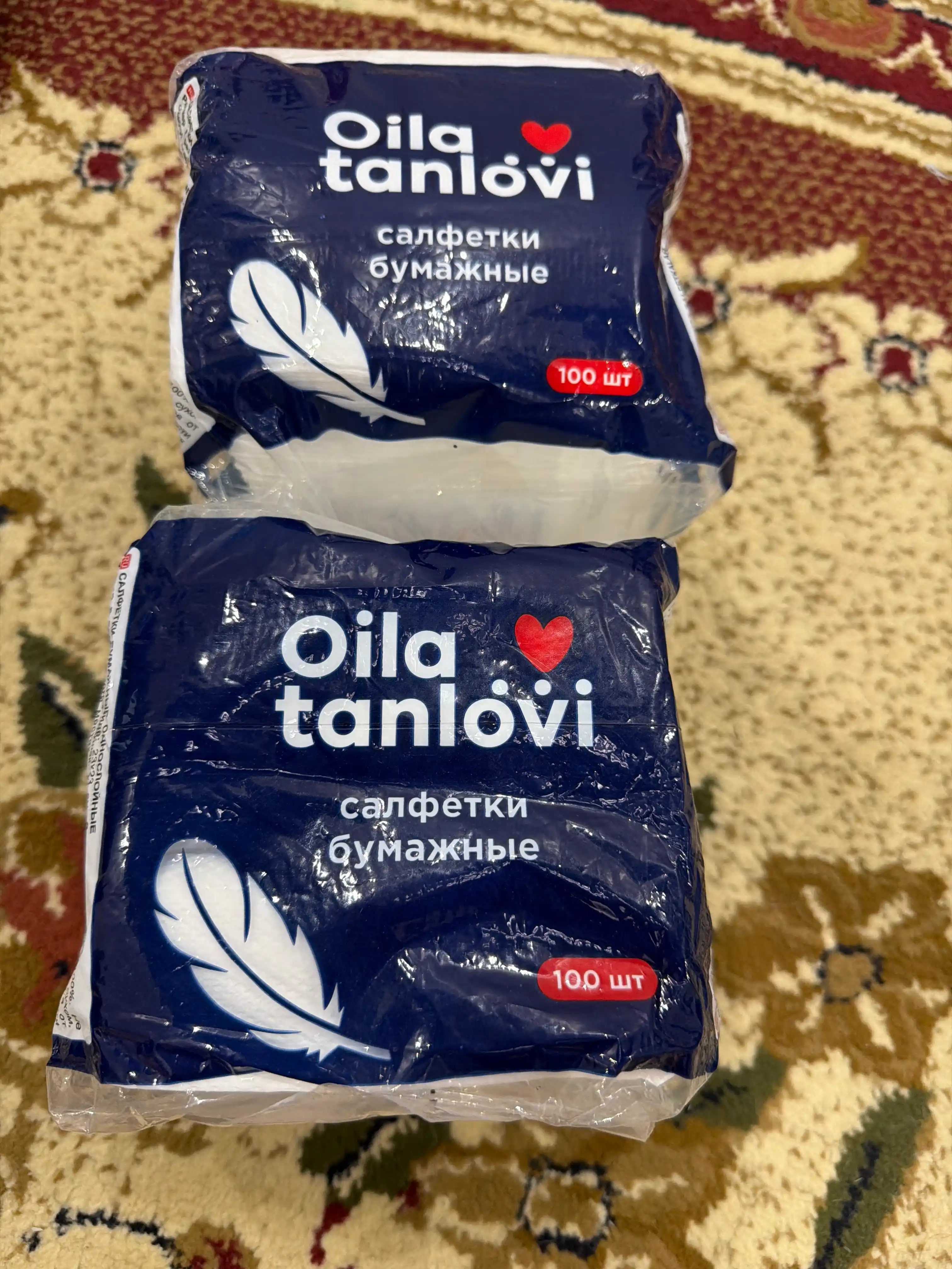 Qog'oz salfetkalar Oila tanlovi, 100 dona