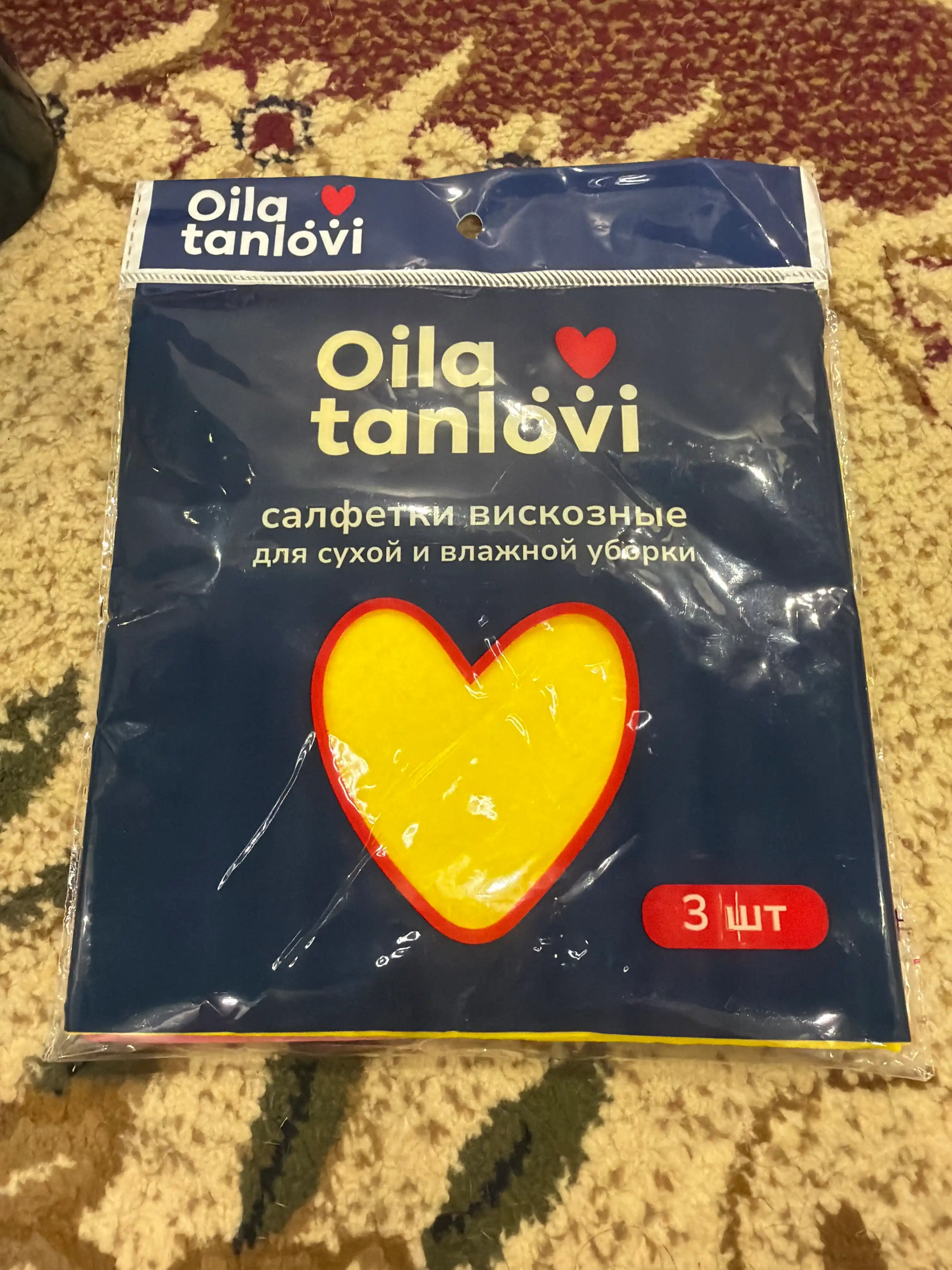 Vizkozali universal sochiq-lattalar Oila tanlovi tozalash uchun, 3 dona