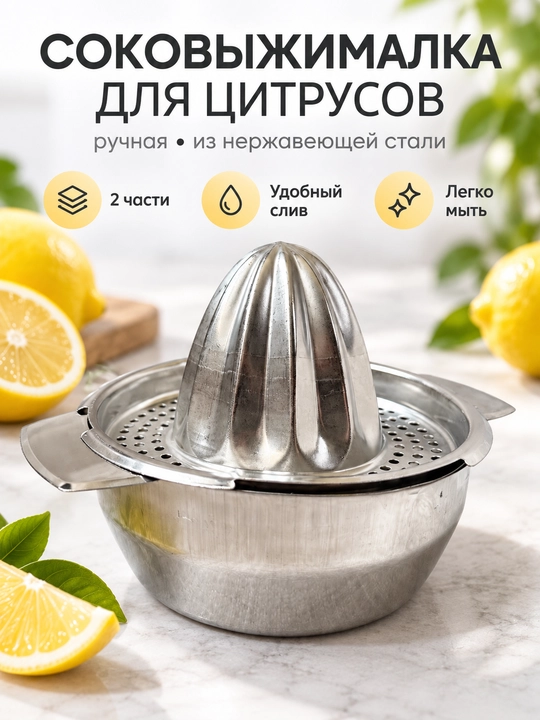 Sitrus uchun qo‘lda ishlaydigan po‘lat sharbat siqgich, limon va apelsin pressi