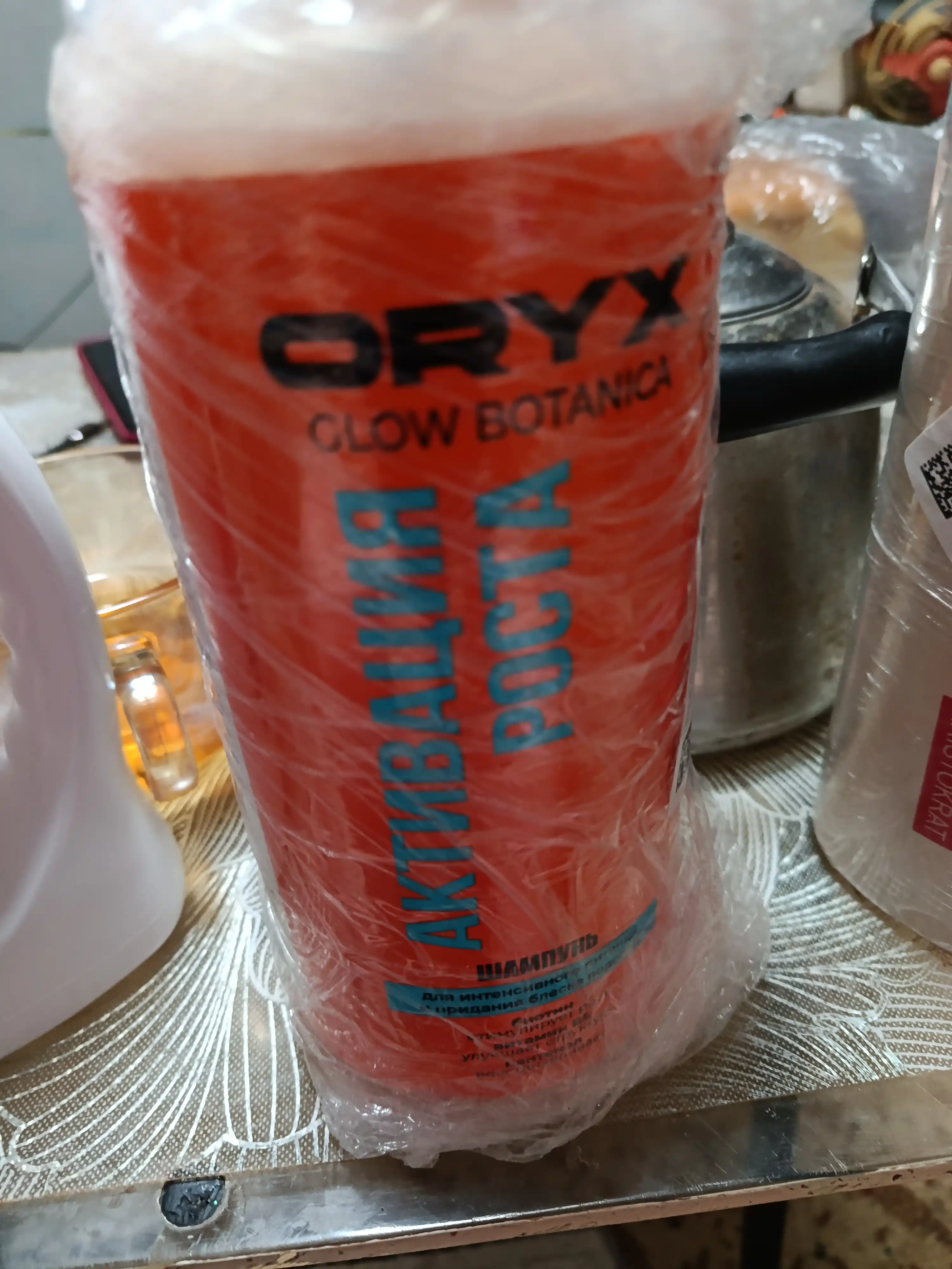 Профессиональный шампунь для объема, роста и гладкости волос OryxGlow Botanica, 1000 мл