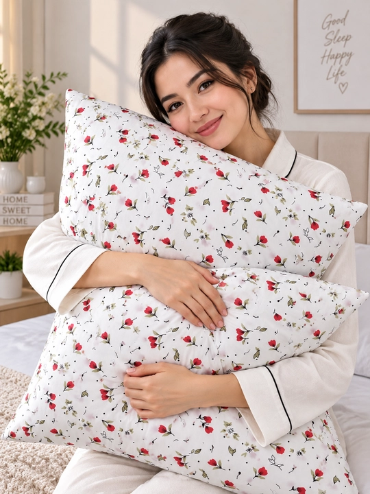 Yostiq jildlari 2 dona, 50x70 sm, 100% paxta poplin