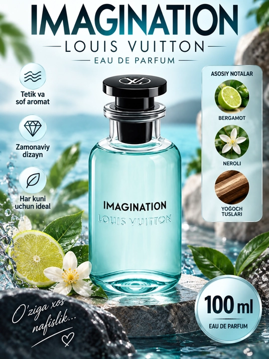 Парфюмерная вода Imagination, свежий цитрусово-древесный аромат, флакон 100 мл - 